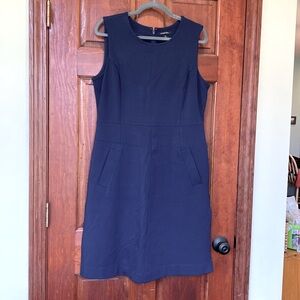 Land’s End women’s ponte knit dress. Navy blue.